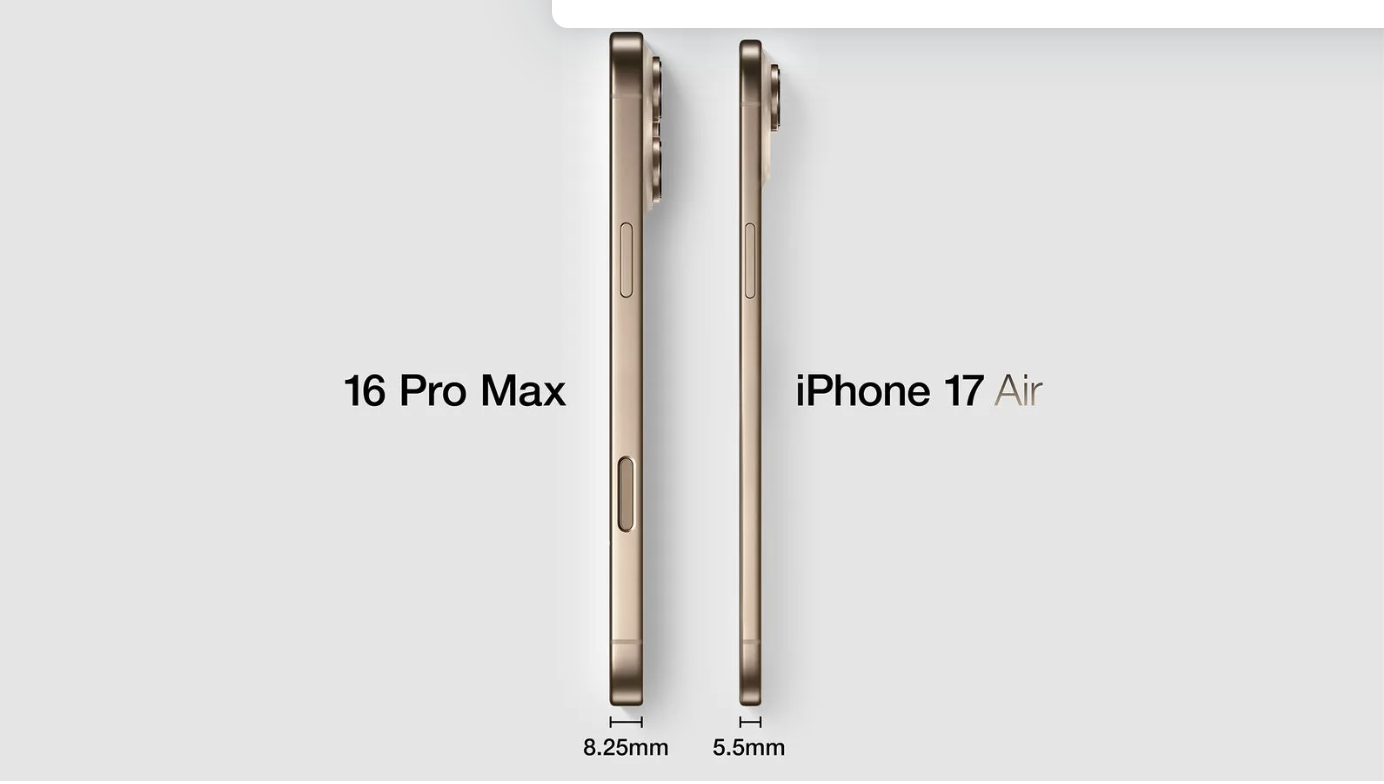 У iPhone 17 Pro буде найбільша батарея, а новий iPhone 17 Air здивує ультратонким корпусом фото 5 4